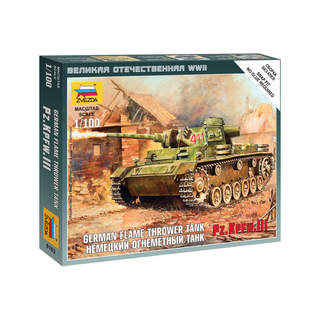 Zvezda Snap Kit - Panzer III s plamenometem (1:100)