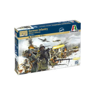 Italeri figurky - WWII GERMAN INFANTRY (Winter Uniform) (1:72)