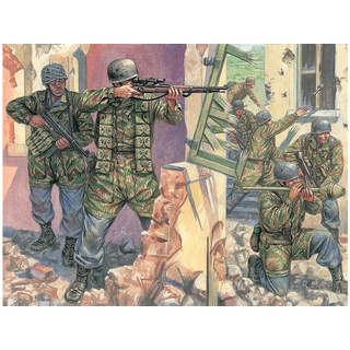 Italeri figurky - WWII - GERMAN PARATROOPERS (1:72)