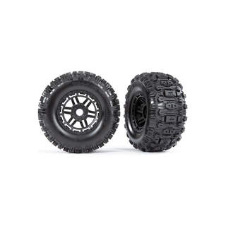 Traxxas kolo 2.8/3.6", disk černý, pneu Sledgehammer (2)