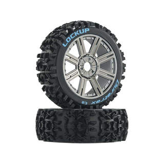 Duratrax kolo 3.2" Buggy H17x34mm Lockup C2 Spoke chrom (2)