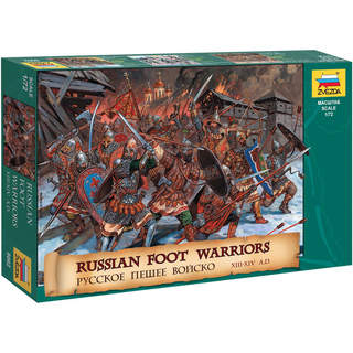 Zvezda figurky Russian Foot Warriors 13-14 Century (1:72)